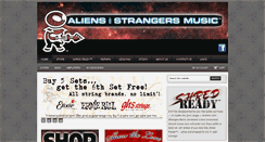 Desktop Screenshot of aliensandstrangersmusic.com
